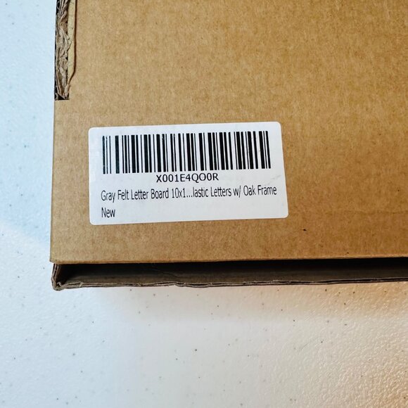 Gray Felt Letter Board Changeable Message Board Oak frame wall or tabletop - Picture 13 of 16